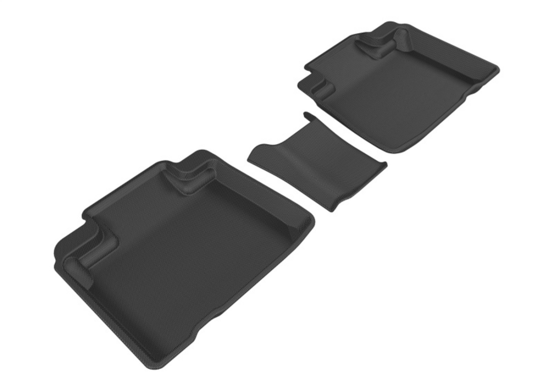 Picture of 3D MAXpider 2015-2020 Ford Edge Kagu 2nd Row Floormats - Black
