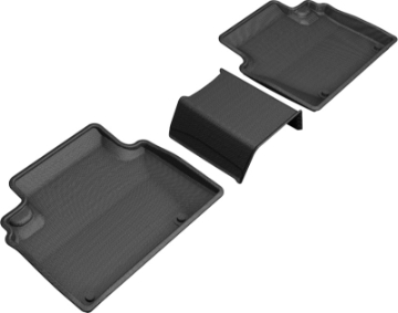 Picture of 3D MAXpider 2018-2019 Honda Clarity Plug-in Hybrid Kagu 2nd Row Floormats - Black