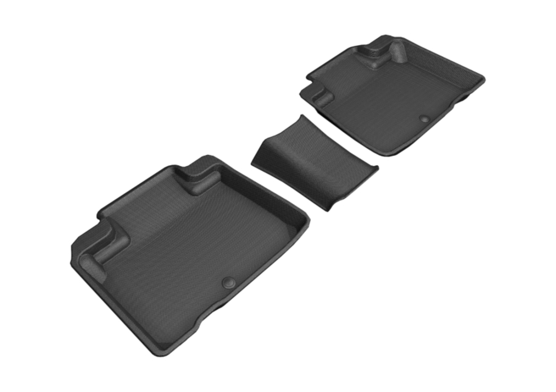 Picture of 3D MAXpider 2016-2020 Lincoln Nautilus-Mkx Kagu 2nd Row Floormats - Black