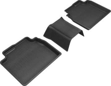 Picture of 3D MAXpider 2019-2020 Lexus ES-Avalon Hybrid Kagu 2nd Row Floormats - Black