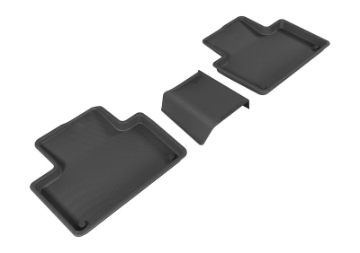Picture of 3D MAXpider 2015-2019 Volvo XC90 Kagu 2nd Row Floormats - Black