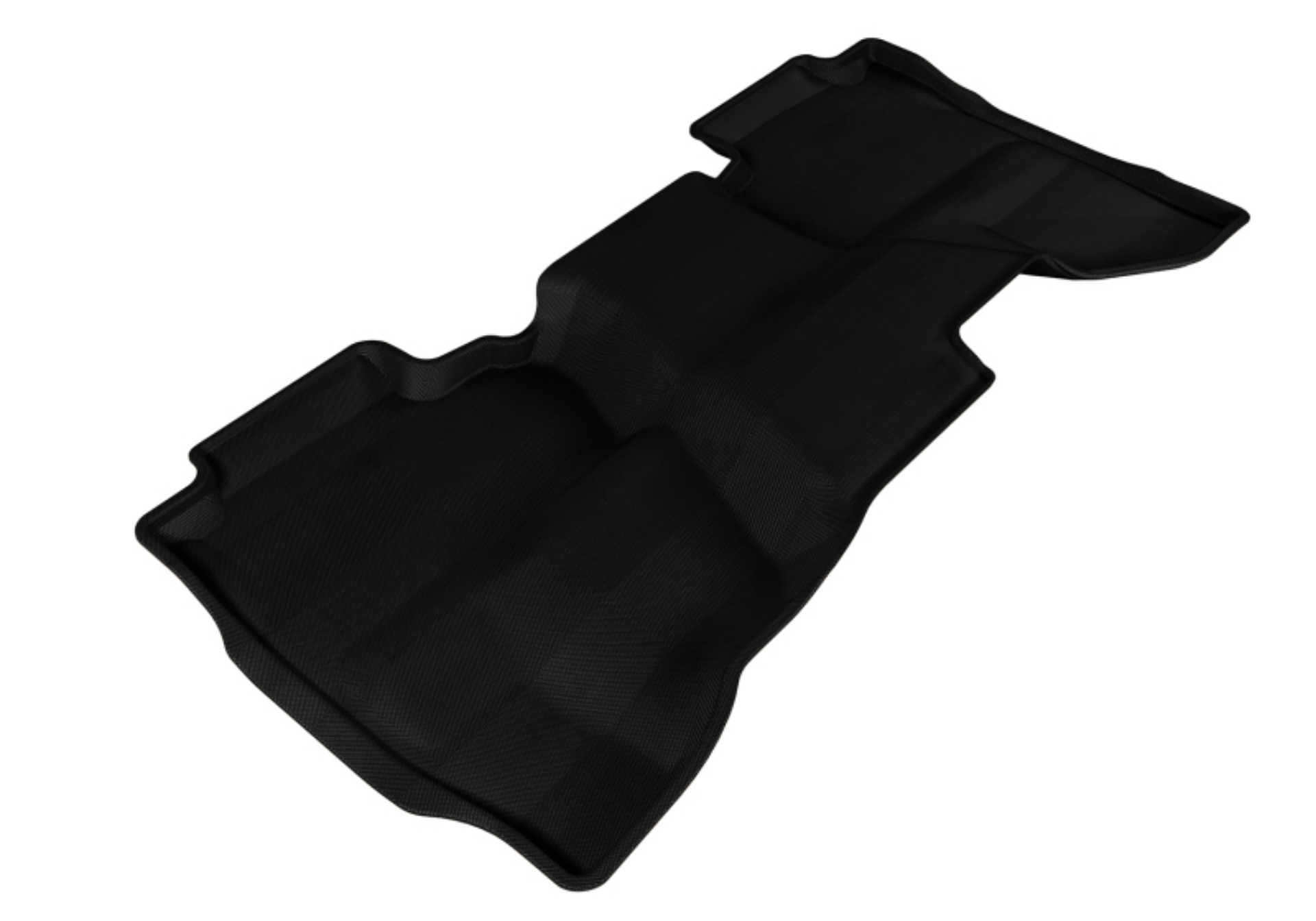 Picture of 3D MAXpider 2014-2019 Chevrolet-GMC Silverado Double Cab Kagu 2nd Row Floormats - Black
