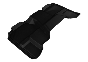 Picture of 3D MAXpider 2007-2013 Chevrolet-GMC Silverado Extended Cab Kagu 2nd Row Floormats - Black