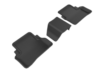 Picture of 3D MAXpider 2017-2019 Mercedes-Benz E-Class Sedan W213 Kagu 2nd Row Floormats - Black