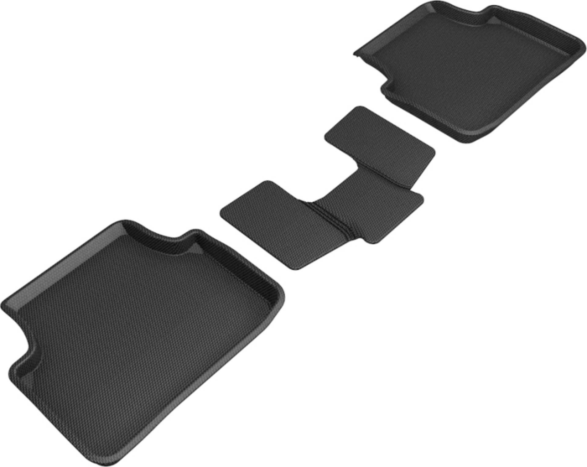 Picture of 3D MAXpider 2019-2019 Volkswagen Jetta Kagu 2nd Row Floormats - Black