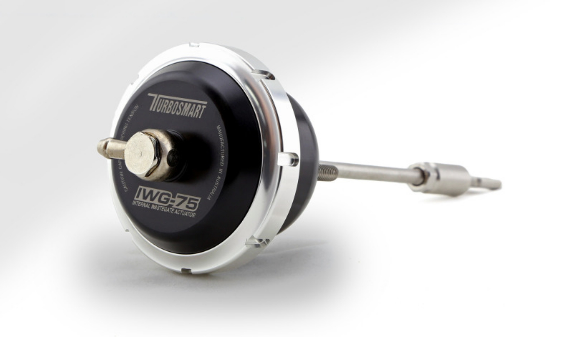 Picture of Turbosmart IWG75 2016+ Ford Focus RS 2-3L 12 PSI Black Internal Wastegate Actuator