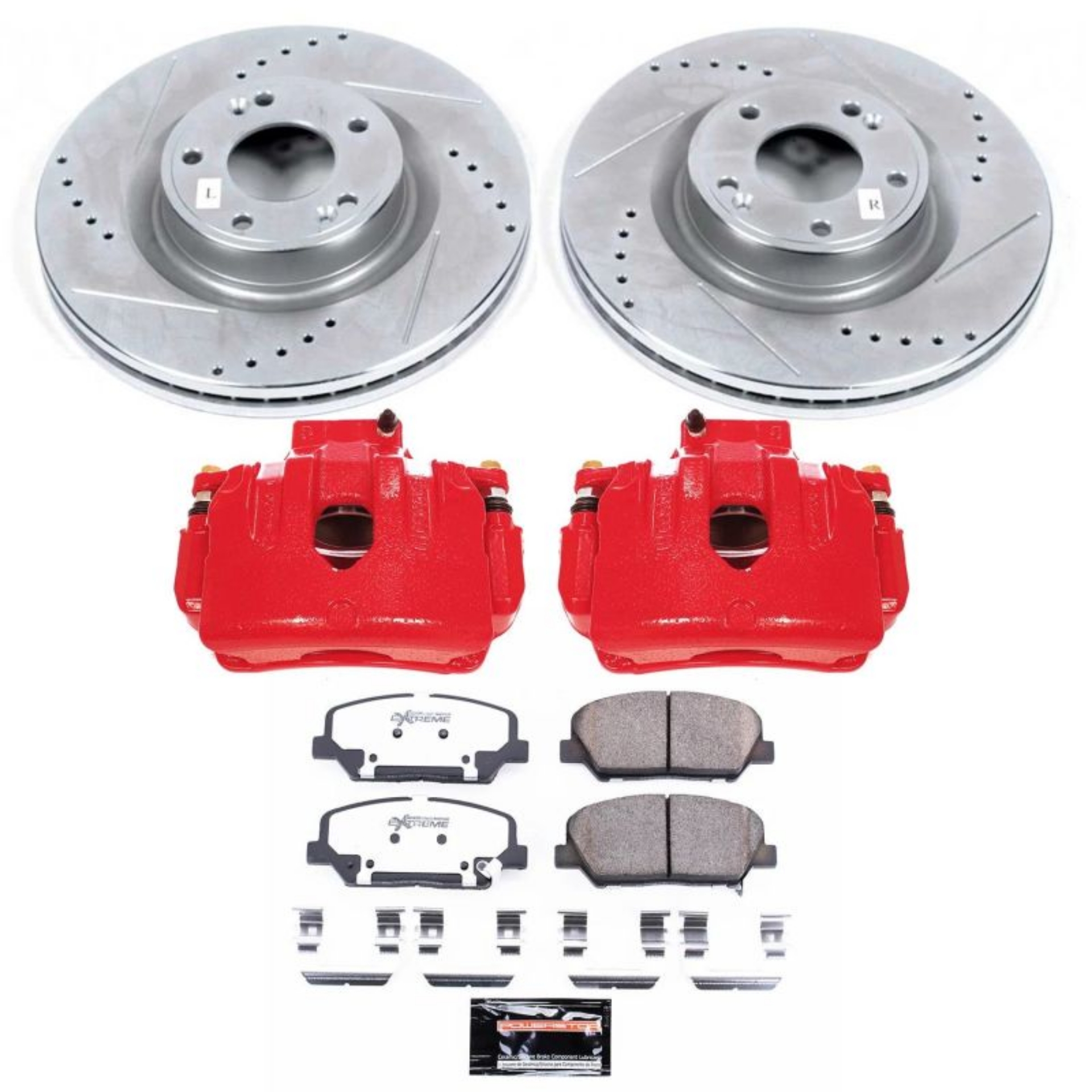Picture of Power Stop 10-16 Hyundai Genesis Coupe Front Z26 Street Warrior Brake Kit w-Calipers