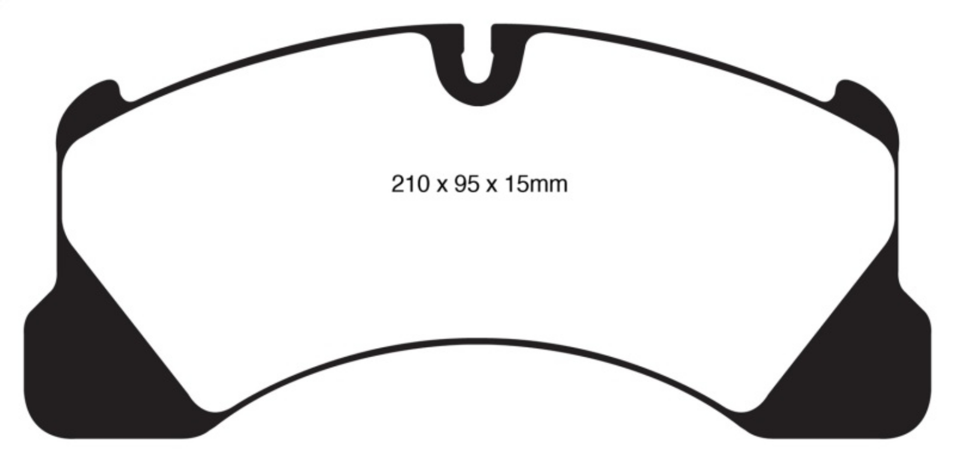 Picture of EBC 10+ Volkswagen Touareg 3-0 Supercharged Hybrid Redstuff Front Brake Pads