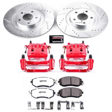 Picture of Power Stop 16-17 Subaru Crosstrek Front Z26 Street Warrior Brake Kit w-Calipers
