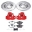 Picture of Power Stop 96-99 Volkswagen Golf Front Z26 Street Warrior Brake Kit w-Calipers