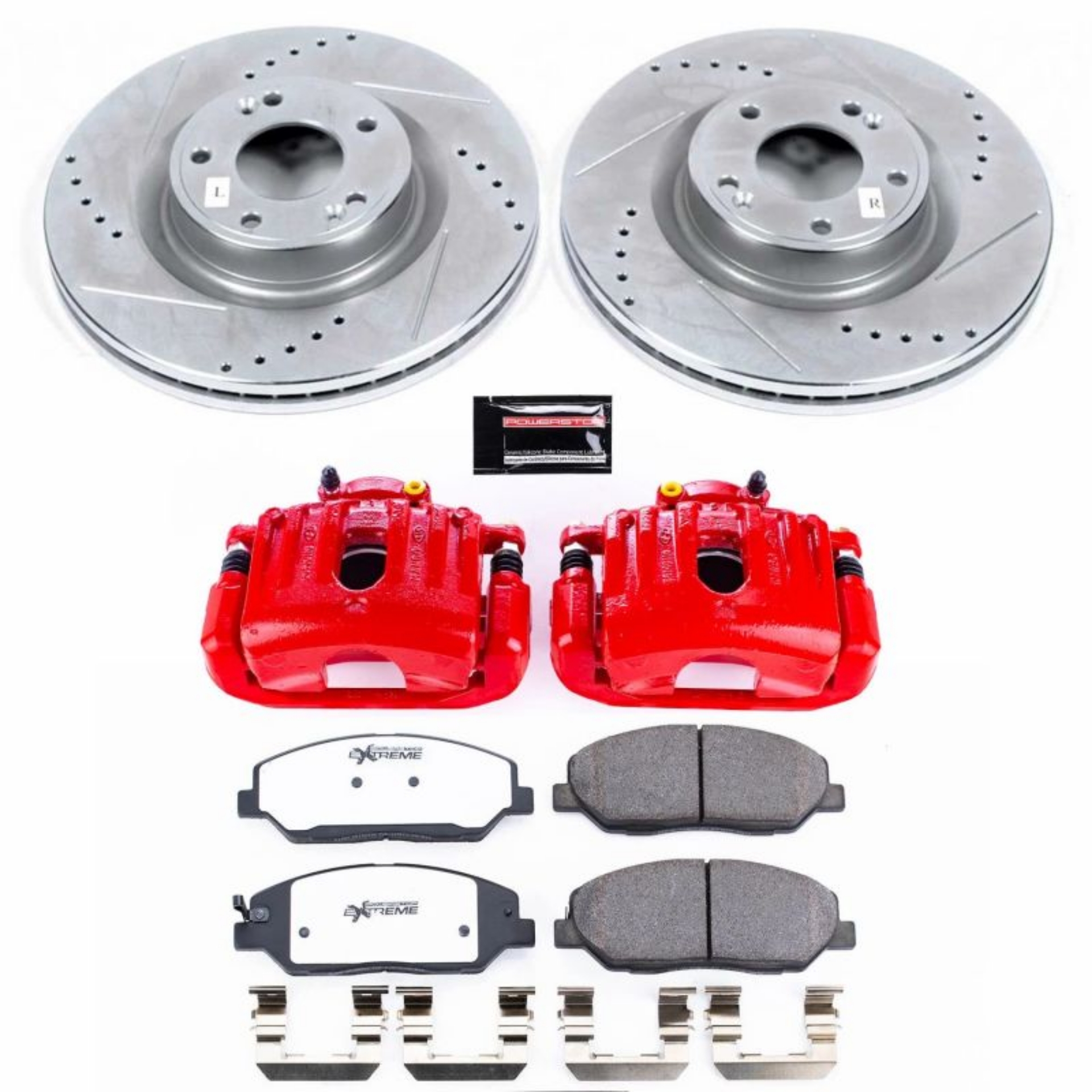 Picture of Power Stop 09-11 Hyundai Genesis Front Z26 Street Warrior Brake Kit w-Calipers