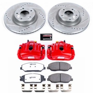 Picture of Power Stop 09-11 Hyundai Genesis Front Z26 Street Warrior Brake Kit w-Calipers