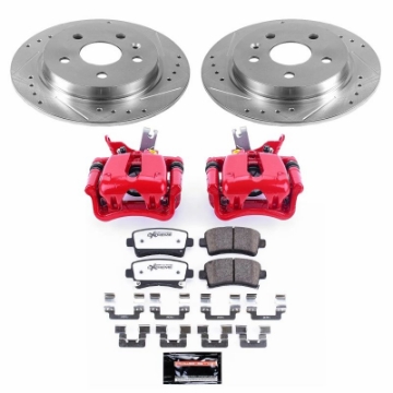 Picture of Power Stop 14-15 Chevrolet Malibu Rear Z26 Street Warrior Brake Kit w-Calipers