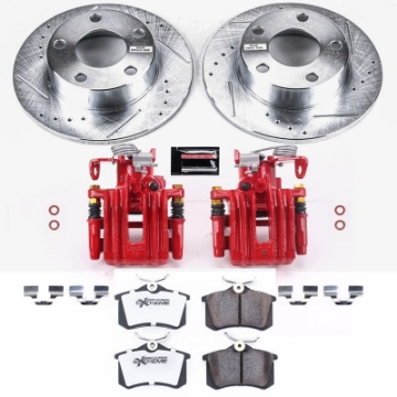 Picture of Power Stop 98-01 Audi A6 Quattro Rear Z26 Street Warrior Brake Kit w-Calipers