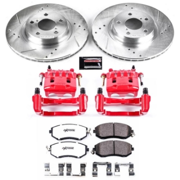 Picture of Power Stop 11-16 Subaru Impreza Front Z26 Street Warrior Brake Kit w-Calipers