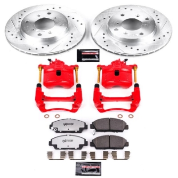 Picture of Power Stop 92-96 Honda Prelude Front Z26 Street Warrior Brake Kit w-Calipers