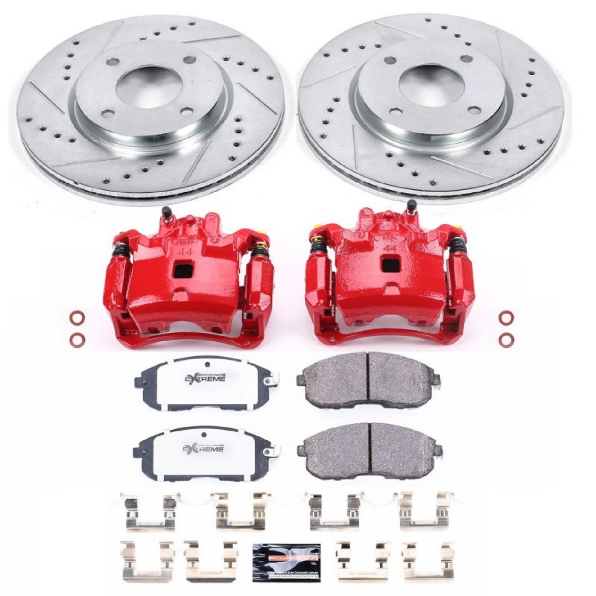 Picture of Power Stop 07-12 Nissan Sentra Front Z26 Street Warrior Brake Kit w-Calipers