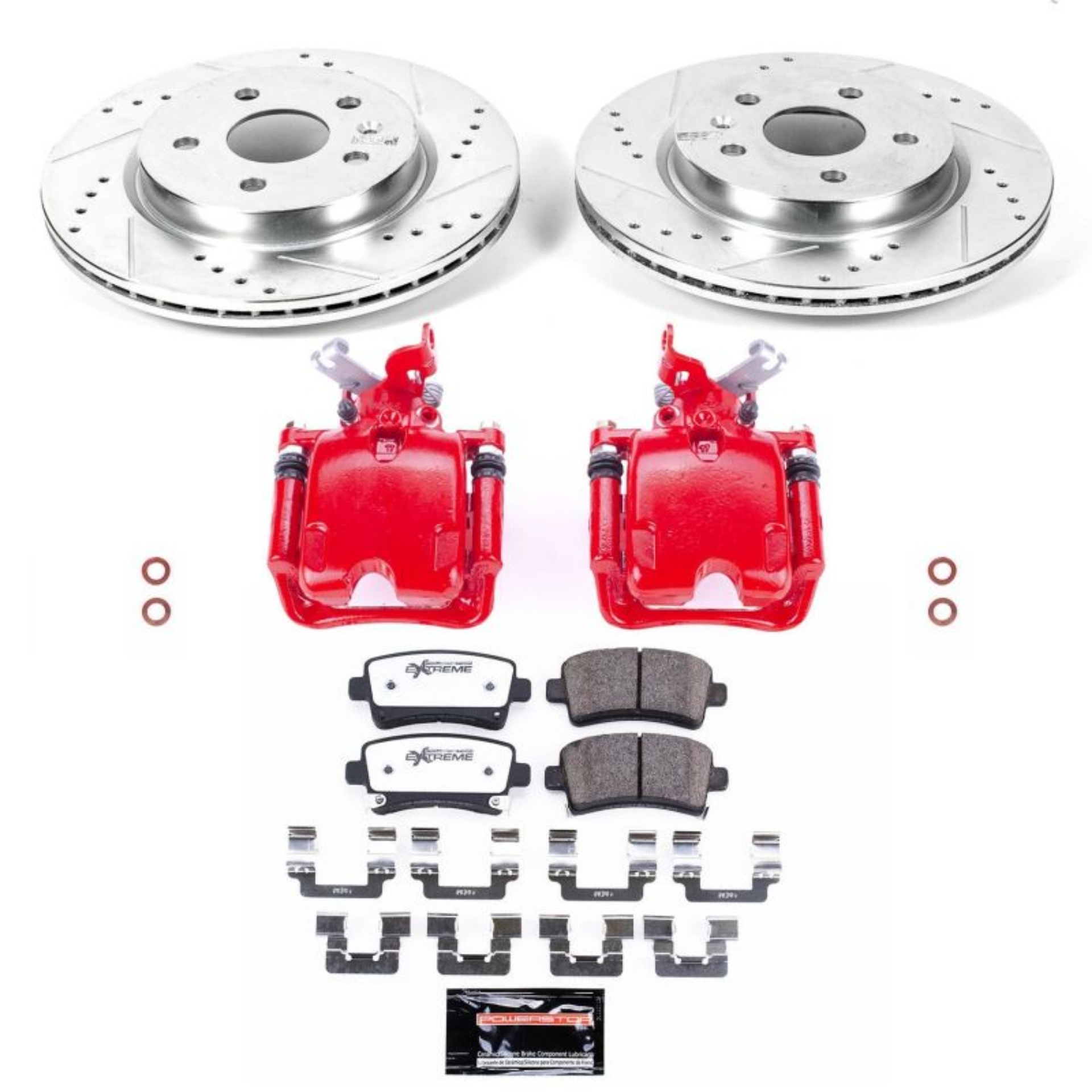 Picture of Power Stop 12-16 Buick LaCrosse Rear Z26 Street Warrior Brake Kit w-Calipers