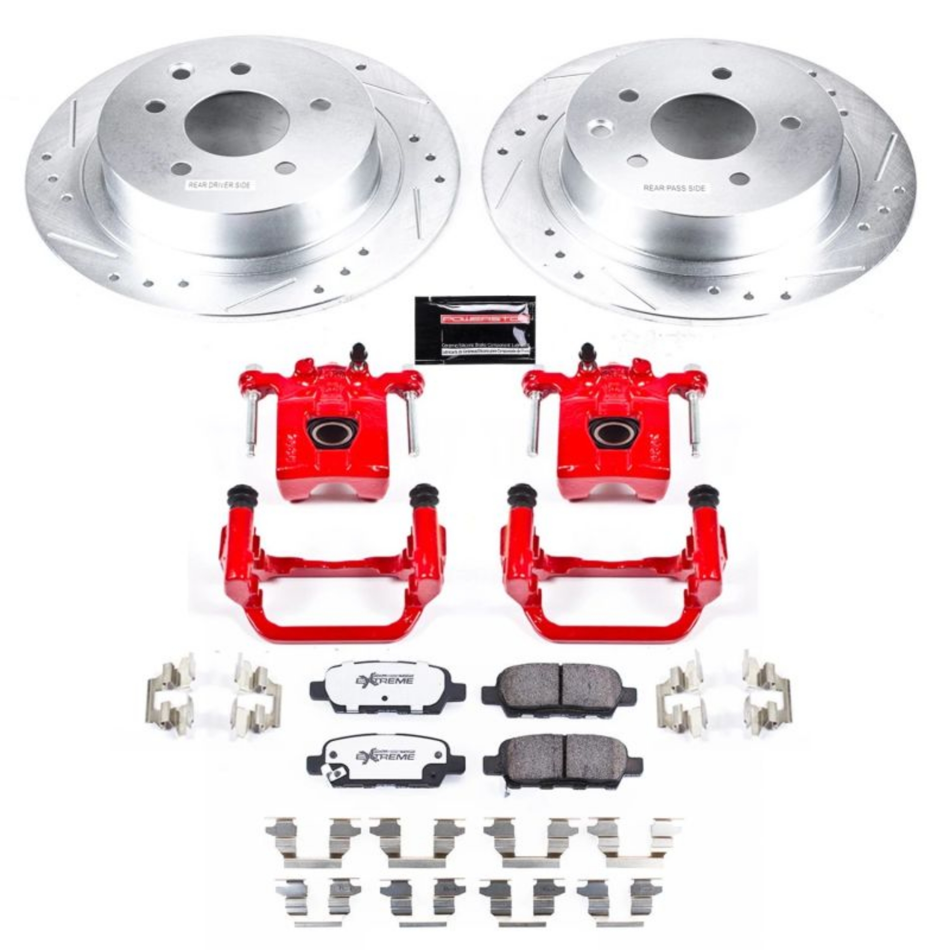 Picture of Power Stop 07-10 Nissan Altima Rear Z26 Street Warrior Brake Kit w-Calipers