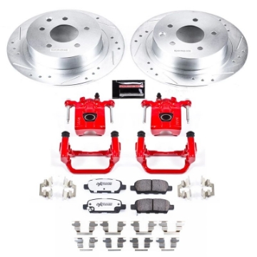 Picture of Power Stop 07-10 Nissan Altima Rear Z26 Street Warrior Brake Kit w-Calipers