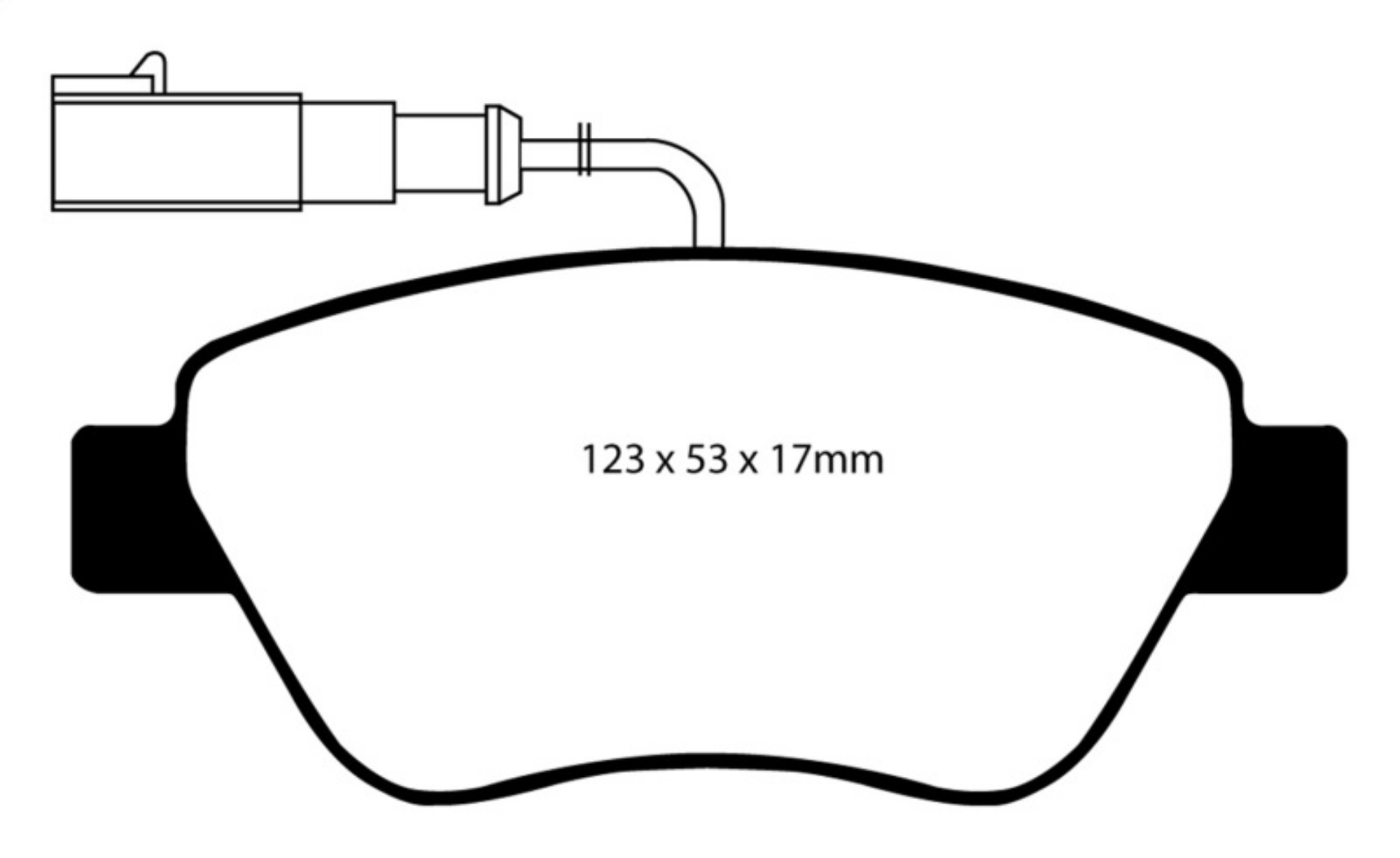Picture of EBC 10-11 Fiat 500 1-4 Bosch Calipers Greenstuff Front Brake Pads