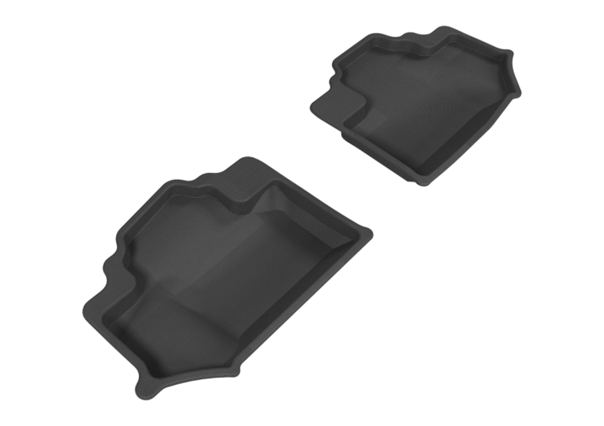 Picture of 3D MAXpider 2014-2018 Jeep Wrangler JK 2-Door Kagu 2nd Row Floormats - Gray