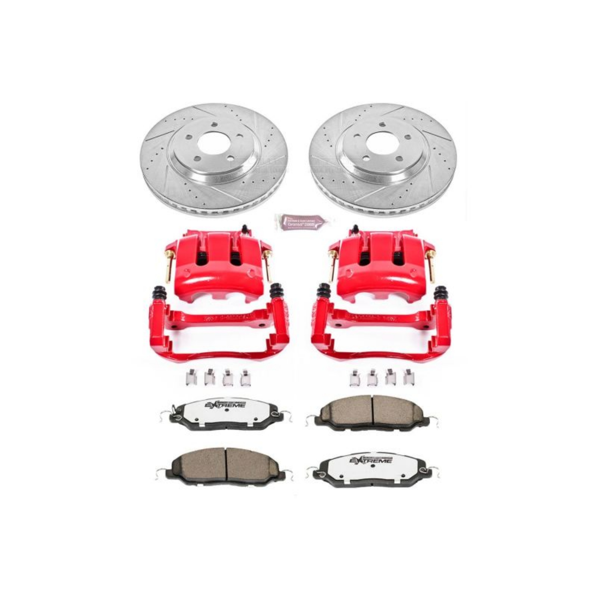 Picture of Power Stop 11-14 Ford Mustang Front Z26 Street Warrior Brake Kit w-Calipers