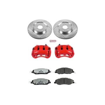 Picture of Power Stop 11-14 Ford Mustang Front Z26 Street Warrior Brake Kit w-Calipers