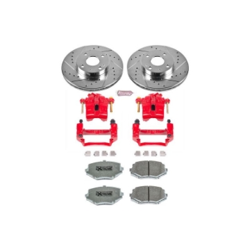 Picture of Power Stop 94-97 Mazda Miata Front Z26 Street Warrior Brake Kit w-Calipers