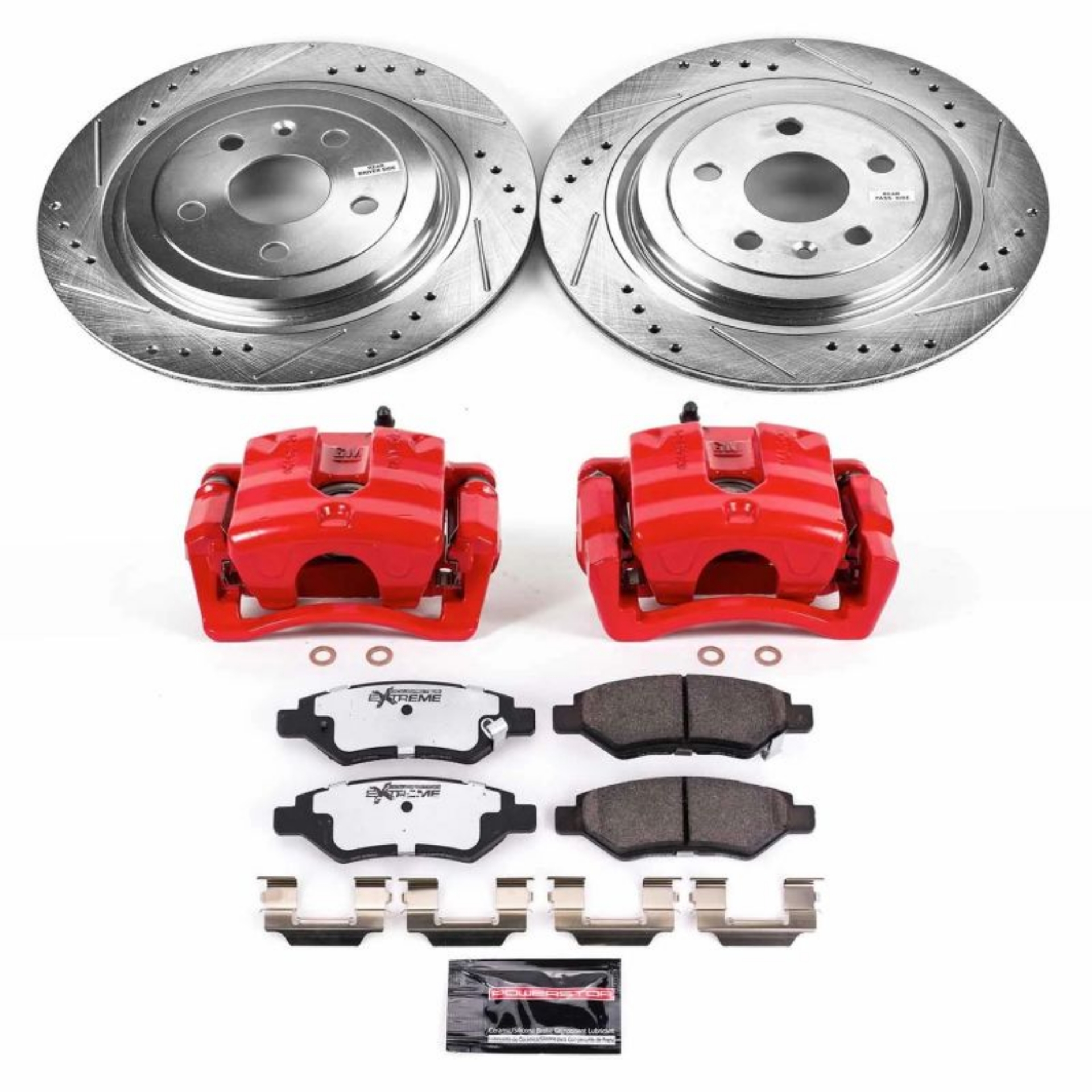 Picture of Power Stop 08-14 Cadillac CTS Rear Z26 Street Warrior Brake Kit w-Calipers