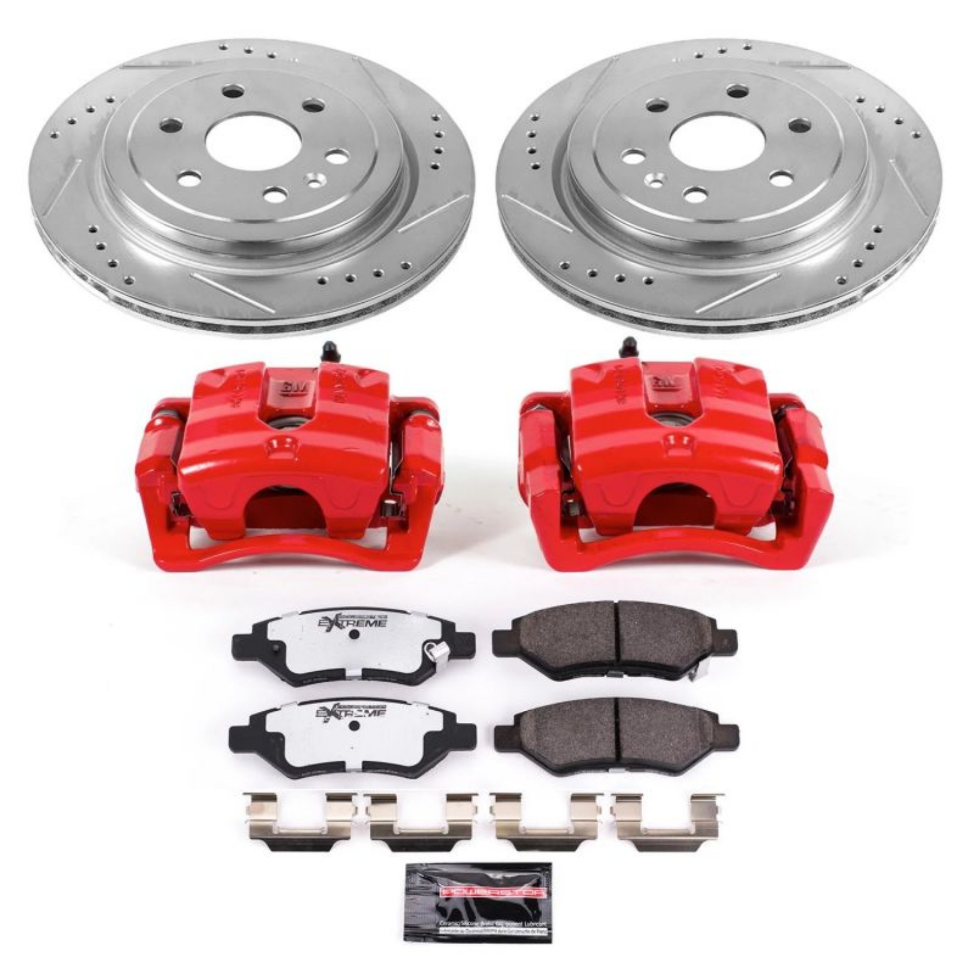 Picture of Power Stop 12-16 Cadillac SRX Rear Z26 Street Warrior Brake Kit w-Calipers