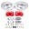 Picture of Power Stop 11-17 Nissan Juke Front Z26 Street Warrior Brake Kit w-Calipers