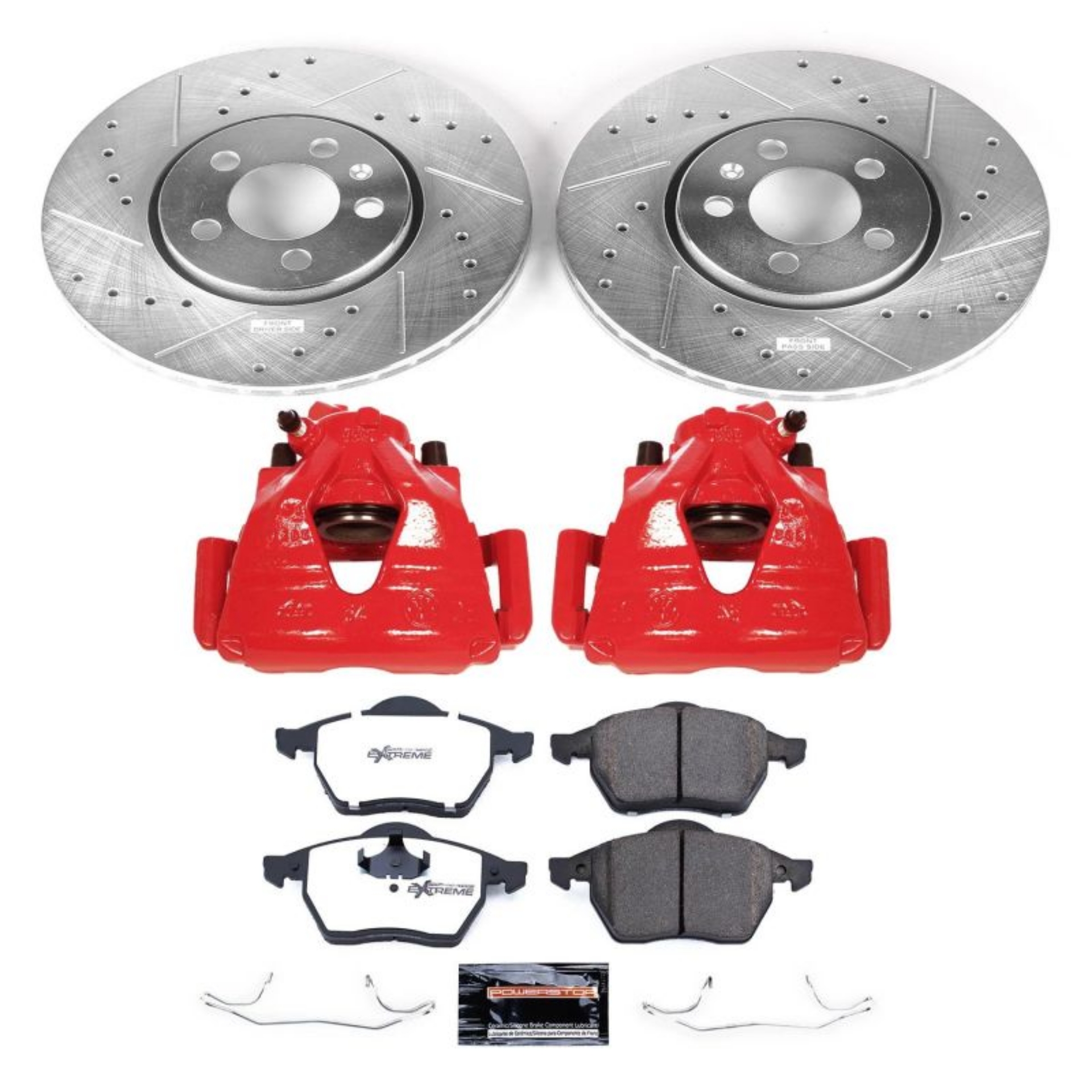 Picture of Power Stop 1999 Volkswagen Golf Front Z26 Street Warrior Brake Kit w-Calipers