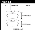 Picture of Hawk 12-15 Mercedes-Benz ML350-550 HPS 5-0 Rear Brake Pads