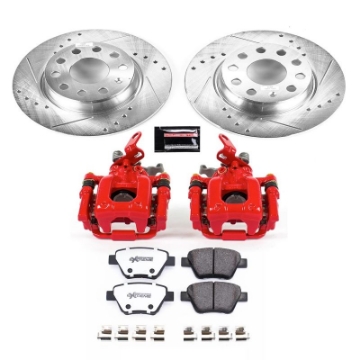 Picture of Power Stop 10-12 Audi A3 Rear Z26 Street Warrior Brake Kit w-Calipers