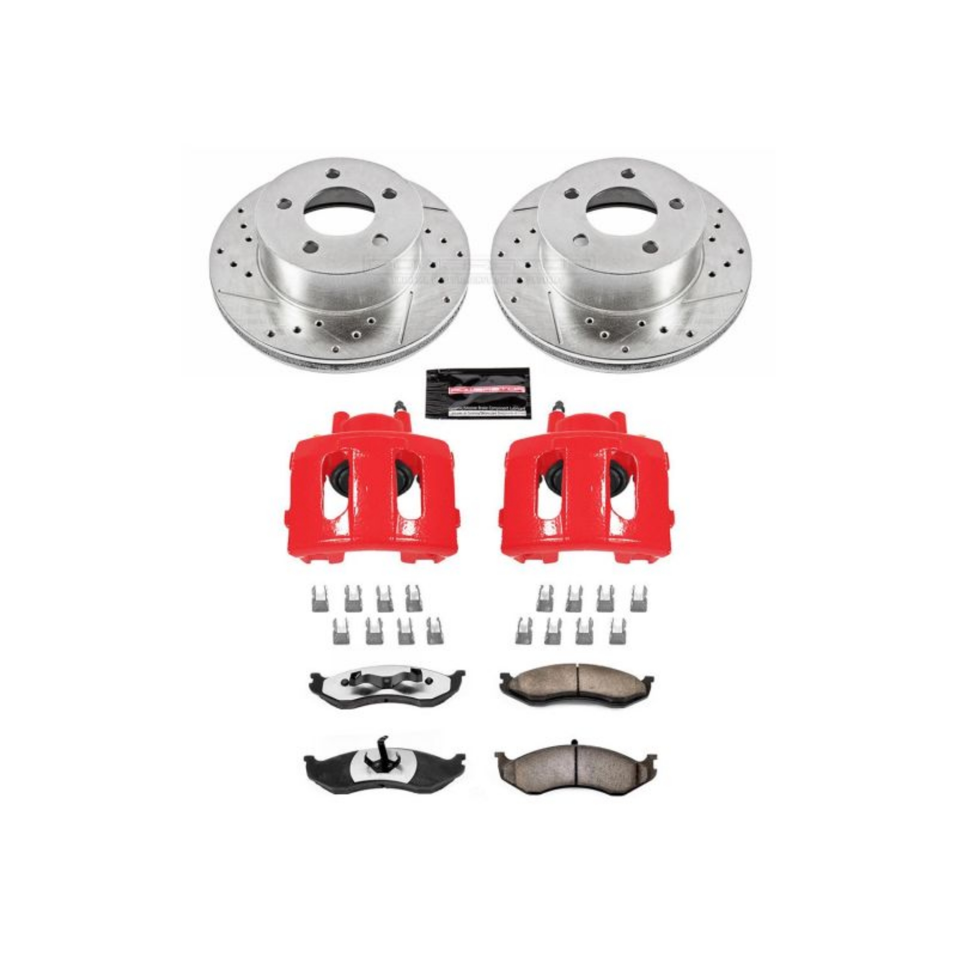 Picture of Power Stop 90-99 Jeep Cherokee Front Z36 Truck & Tow Brake Kit w-Calipers