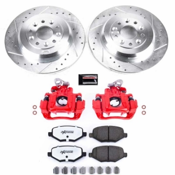 Picture of Power Stop 2009 Ford Flex Rear Z36 Truck & Tow Brake Kit w-Calipers