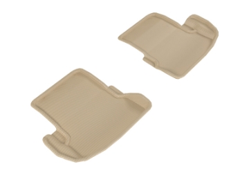 Picture of 3D MAXpider 2016-2020 Mercedes-Benz C-Class Coupe C205 Kagu 2nd Row Floormats - Tan
