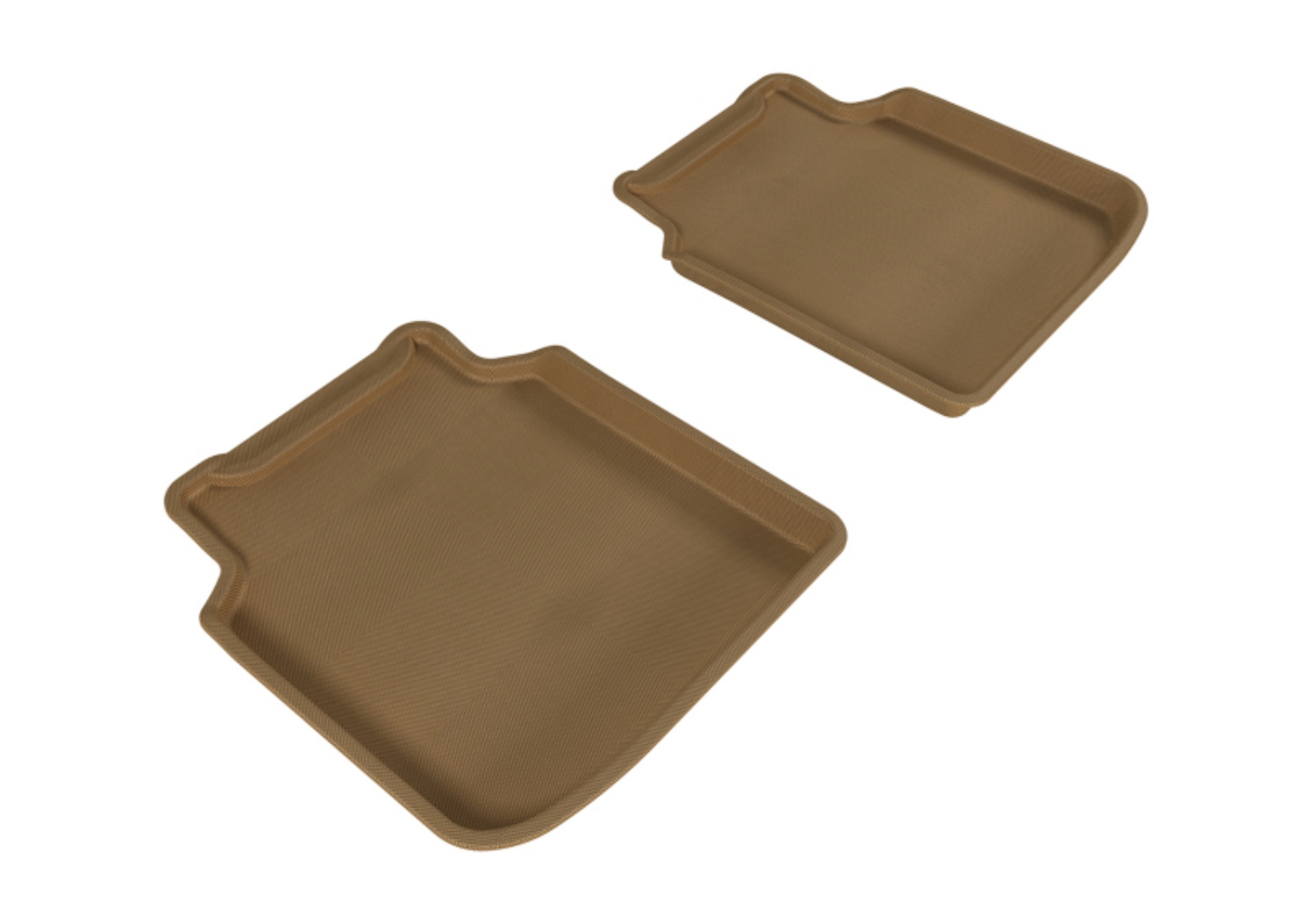 Picture of 3D MAXpider 2009-2012 BMW 7 Series LI F02-F04 Kagu 2nd Row Floormats - Tan