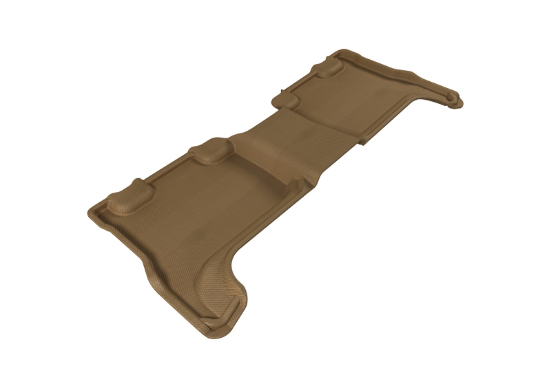 Picture of 3D MAXpider 2004-2012 Chevrolet-GMC Colorado-Canyon Crew Cab Kagu 2nd Row Floormats - Tan
