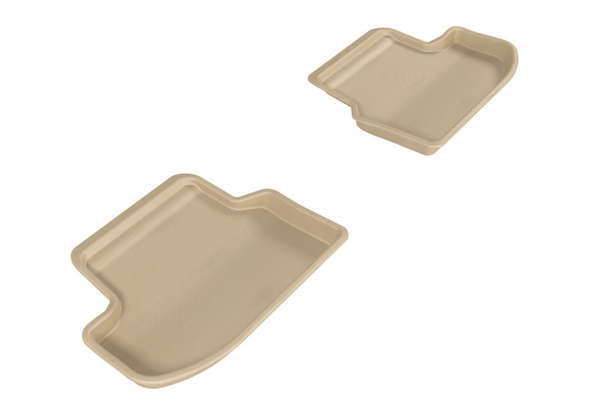 Picture of 3D MAXpider 2015-2020 BMW 5 Series F10 Kagu 2nd Row Floormats - Tan