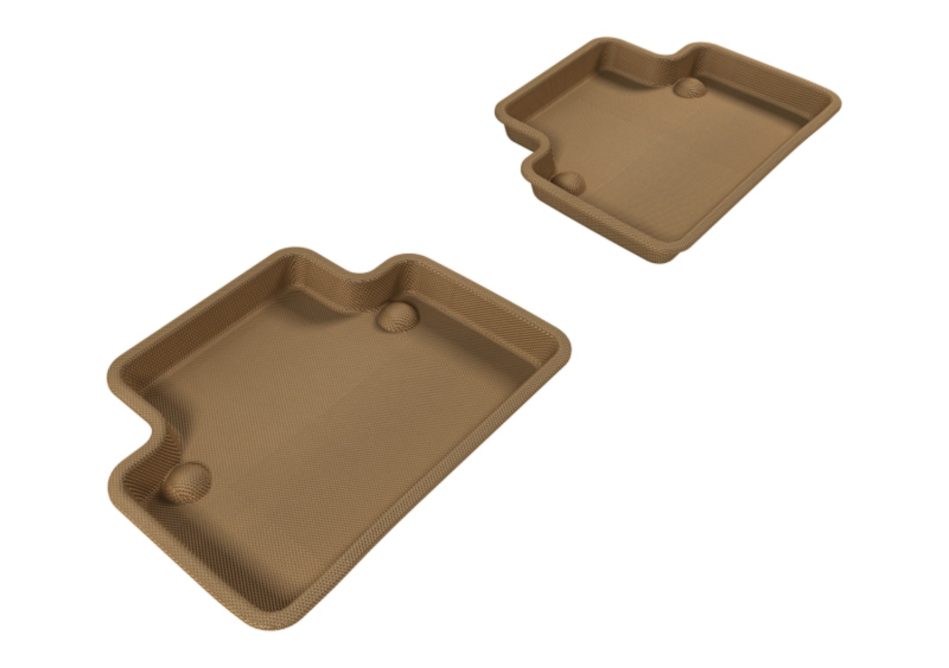 Picture of 3D MAXpider 2004-2012 Volvo S40 Kagu 2nd Row Floormats - Tan