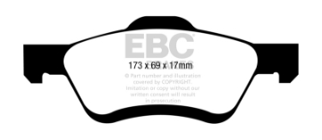 Picture of EBC 10-12 Ford Escape 2-5 Hybrid Ultimax2 Front Brake Pads