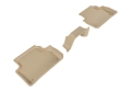 Picture of 3D MAXpider 2017-2019 Audi A4-S4-A5 Sportback-S5 Sportback Kagu 2nd Row Floormats - Tan