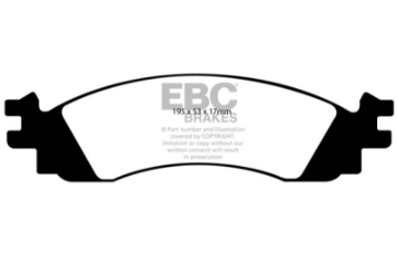 Picture of EBC 10-12 Ford Taurus 3-5 Twin Turbo SHO Greenstuff Front Brake Pads