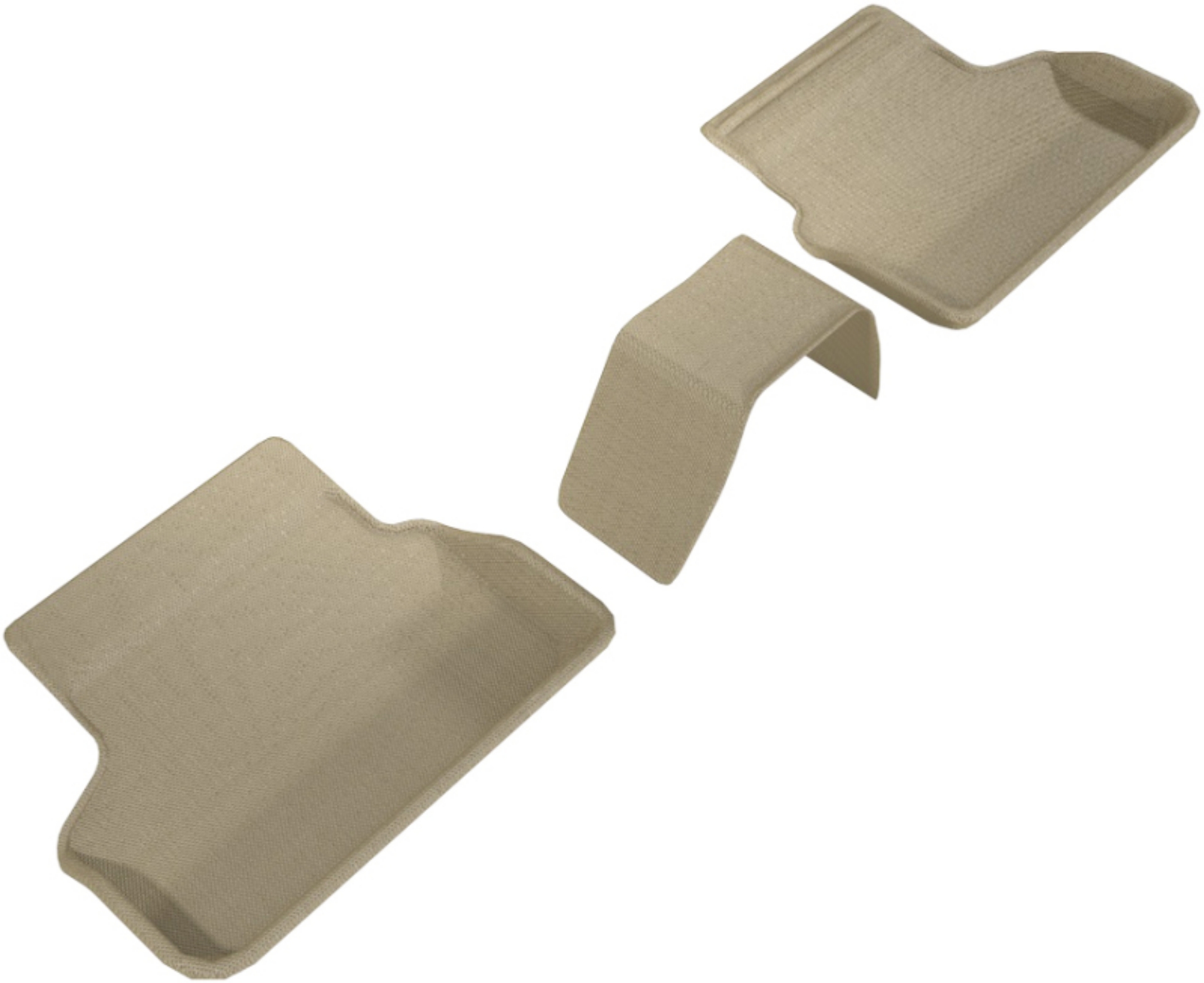 Picture of 3D MAXpider 2017-2020 BMW 5 Series G30-G31 Kagu 2nd Row Floormats - Tan