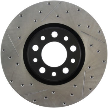 Picture of StopTech 13+ Dodge Dart Performance Slotted & Drilled Front Right Rotor