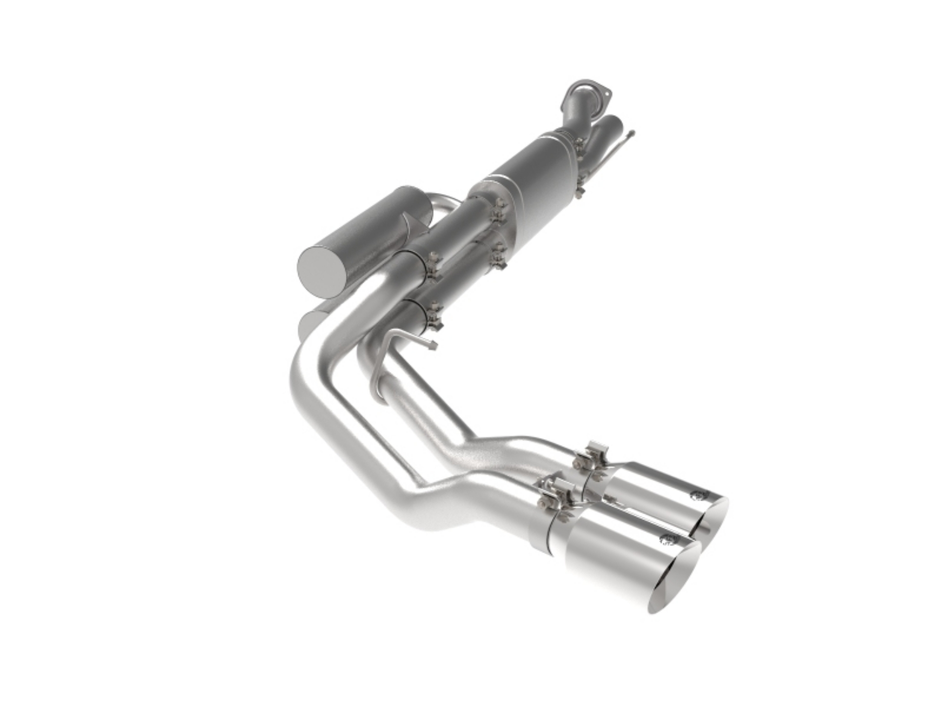 Picture of aFe Rebel Series 3in 409 SS Cat-Back Exhaust w- Polish Tips 17-20 Ford F-250 V8 6-2L