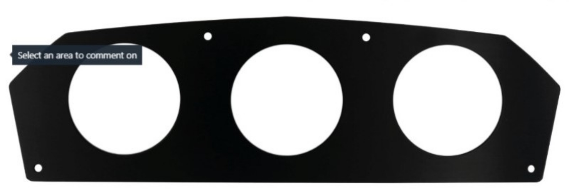 Picture of Autometer CAN-AM 12-18 Maverick - 10-20 3 Gauge Dash Panel Fits 2-1-16in Gauges