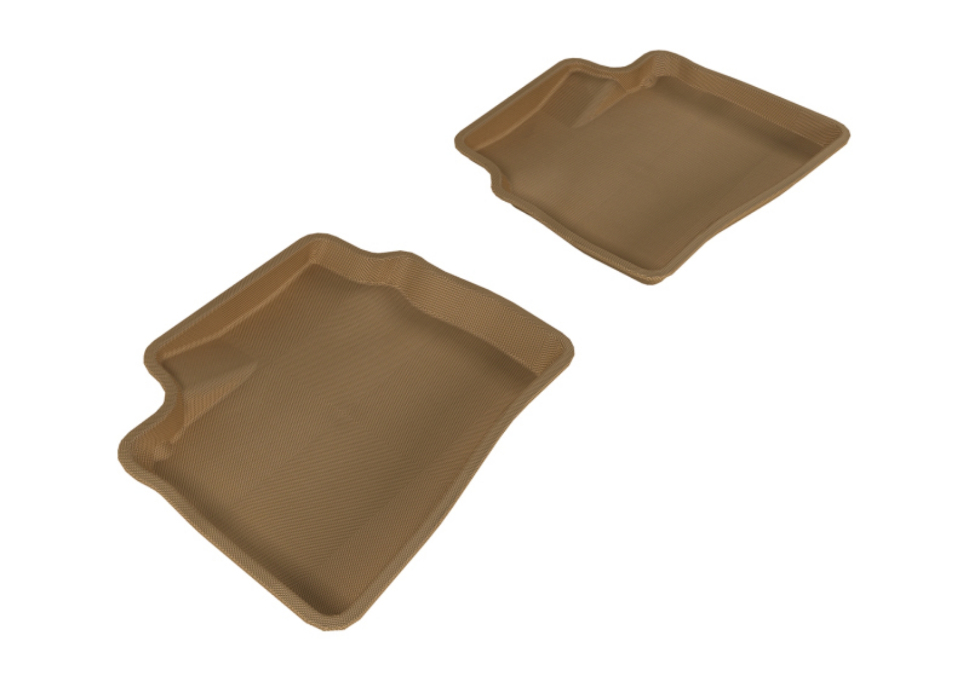 Picture of 3D MAXpider 2007-2010 Hyundai Elantra Kagu 2nd Row Floormats - Tan